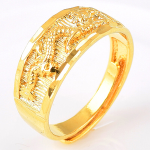 18k镀金戒指图片