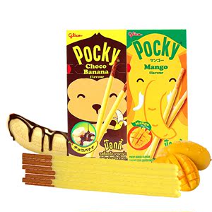 泰国进口零食 格力高 pocky span class=h>芒果/span/香蕉巧克力味