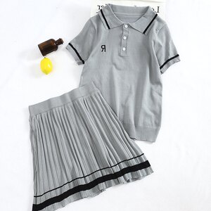 【夏天百褶裙套装】_夏天百褶裙套装品牌\/图片