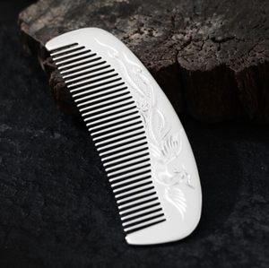 老凤祥纯s999 span class=h>纯银 /span>梳子刮痧足银头梳云南 span