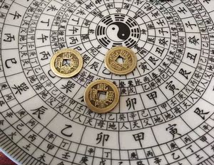 乾隆通宝铜钱周易六爻占卜预测工具占卦摇卦卜卦解卦起卦专用