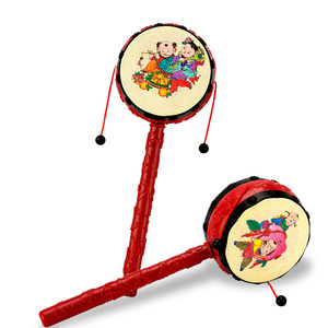 宝宝婴幼儿童玩具拨浪鼓0-1-2岁婴儿摇鼓 span class=h>波浪鼓 /span>