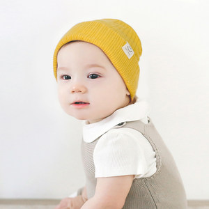 一岁半女宝宝毛线帽子冬季针织帽女童冬天假发