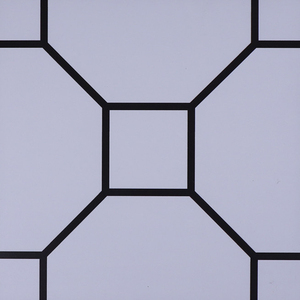 简约黑白线条花砖300几何图形拼花瓷砖厨卫防滑地砖餐厅花片墙砖