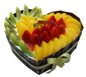 【心形水果蛋糕图片】心形水果蛋糕图片大全_好便宜网