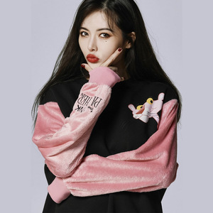 金泫雅同款 span class=h>卫衣 /span>女2018新款韩版宽松秋冬加绒