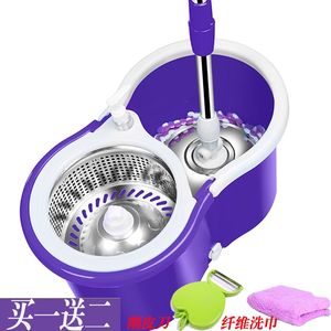 旋转拖把桶墩布自动免手洗双驱手压脱水甩干大