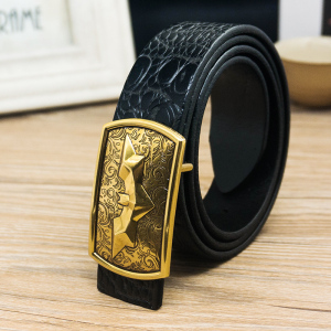 复古头层牛皮皮带 span class=h>男士 /span>真皮青年平滑扣 span