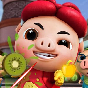 18装饰画壁纸贴画 儿童卡通动漫猪猪侠动画片人物大幅贴图海报