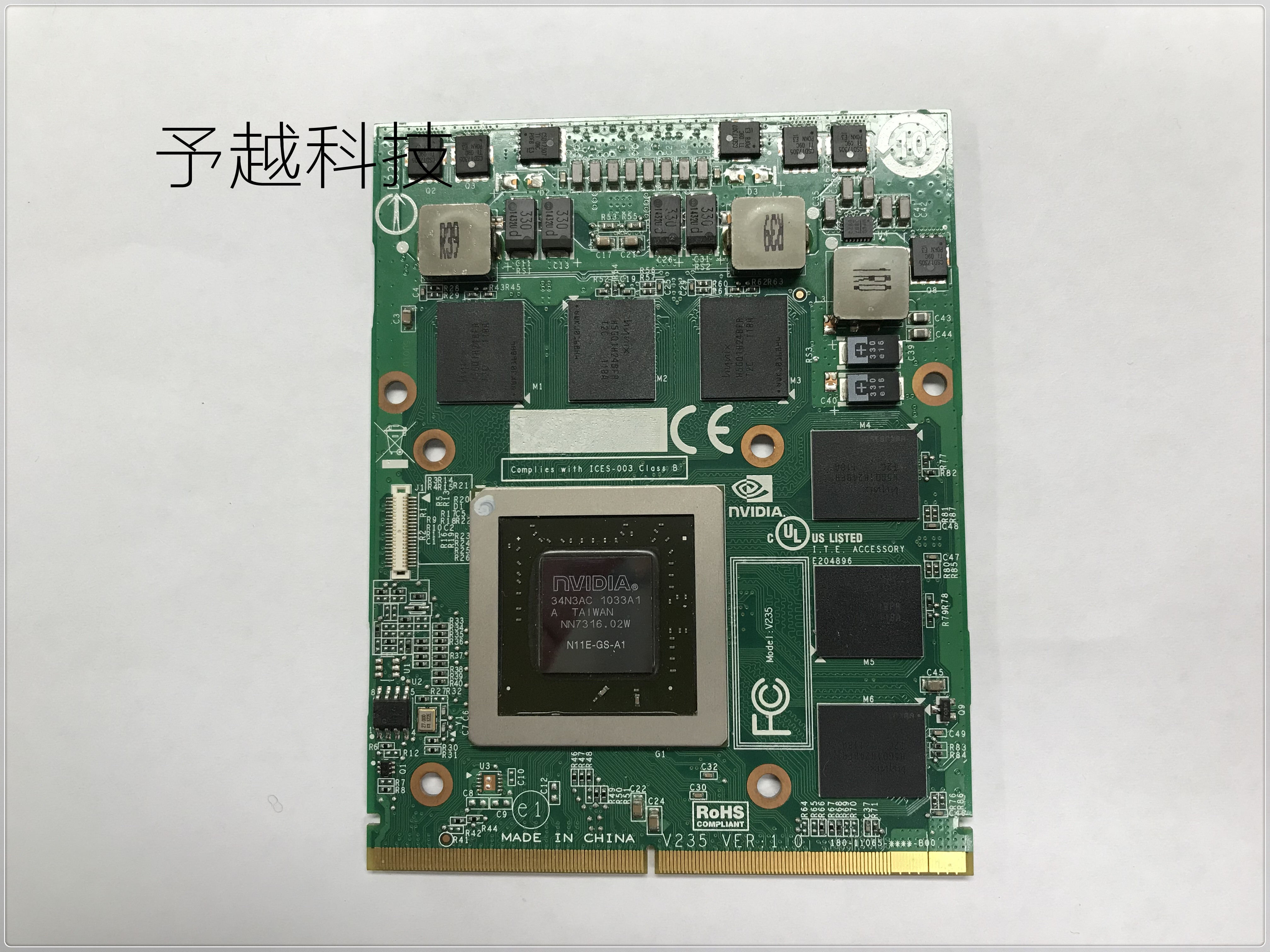 蓝天DELL 外星人 M15X GTX460M显卡板 N11E-GS-A1 6-71-W860L-D12