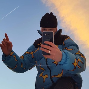 golf wang fire down jacket 高尔夫蓝色火焰 span class=h>羽绒服 