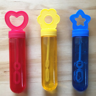 出口美国泡泡水 儿童吹泡泡玩具试管泡泡棒 小号无毒户外活动玩具