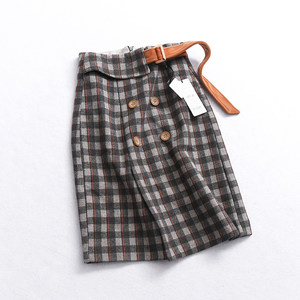 【新品价88元】单排扣不规则一步裙女秋冬季