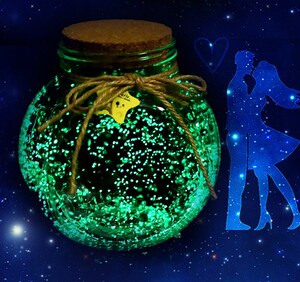 五星许愿瓶图片