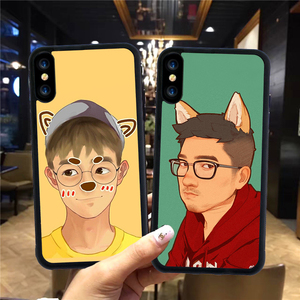 焦 span class=h>迈奇 /span>可爱萌男8plus苹果7防摔iphonex硅胶6s