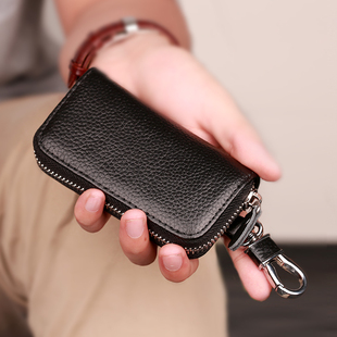 真皮钥匙包 男女锁匙包真皮腰挂女零钱包卡包头层牛皮汽车钥匙包