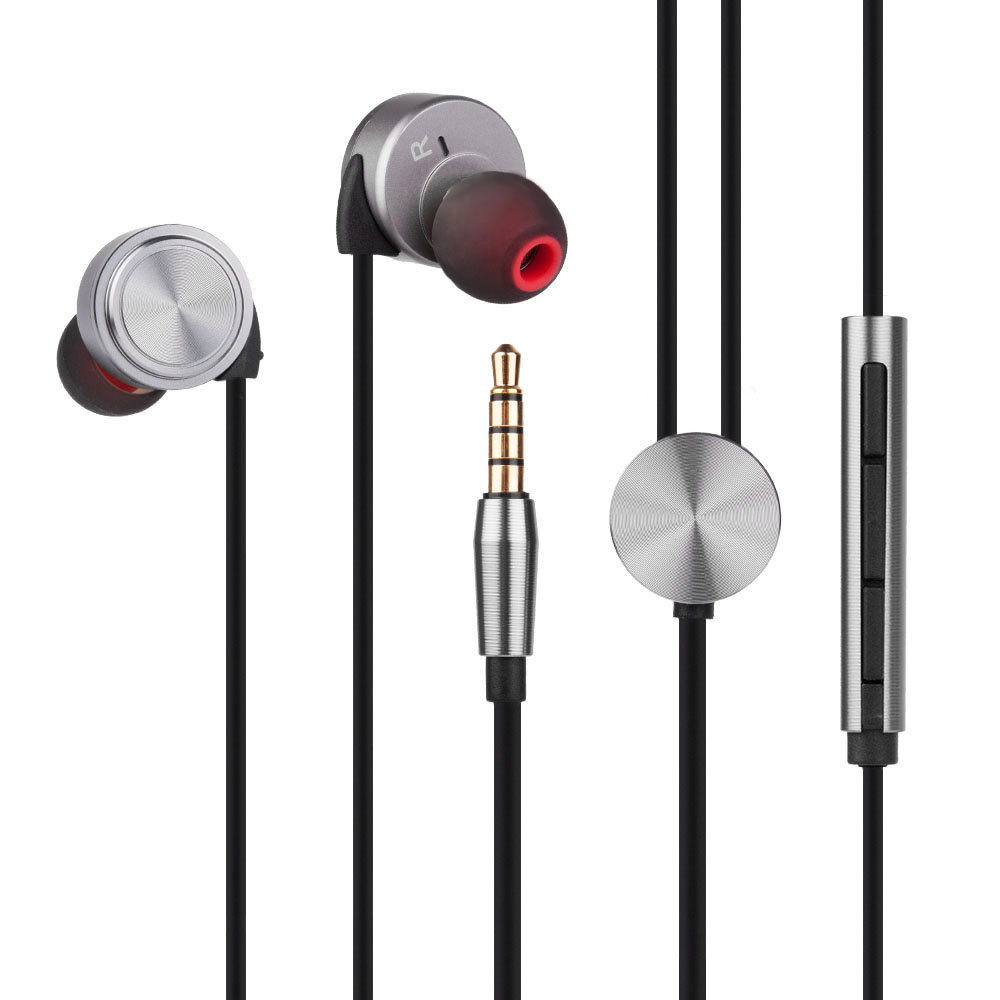 天天动听T1金属耳机入耳式HIFI线控通用运动耳机发烧音质可拆
