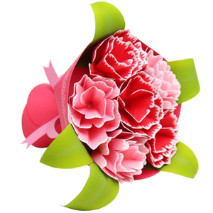 diy手工拼装立体纸质模型仿真鲜花 玫瑰花 花束 3d纸模折纸制作