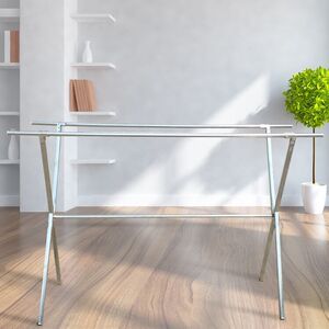 摆地摊货架落地折叠单杆晾衣架夜市卖衣服架子