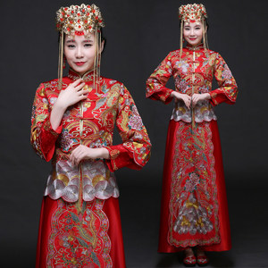 凤冠霞帔结婚古装嫁衣新娘2017 武侠风汉服女