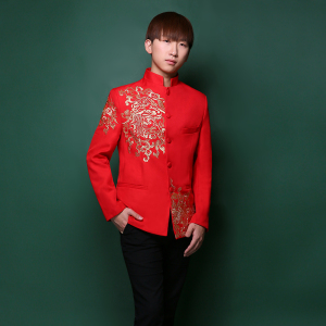 【男士中式婚礼服图片】男士中式婚礼服图片大