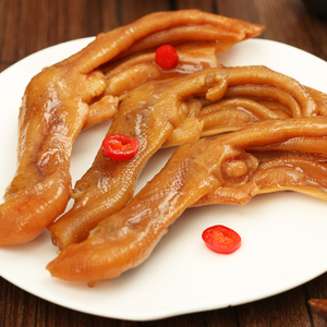 名欧脆皮鸭掌鸭爪零食 休闲小吃卤味香辣鸭掌真空酱鸭脚美食特产