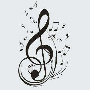 可移除五线谱芭蕾舞蹈教室抽象音符背景墙玻璃贴自贴墙纸msj579