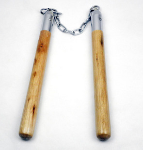 蓝鲸眼 木制双截棍 双节实心硬木双节棍 两节棍 二节棍 两截棍