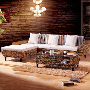 藤制沙发转角图片