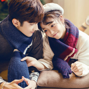 男士女士长围巾图片