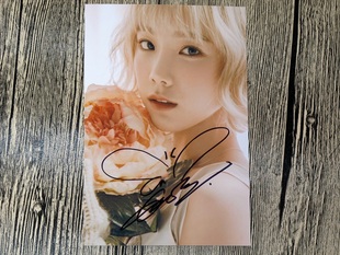 snsd 少女时代 泰妍 亲笔签名 why 2016.7月最新6寸宣传照 2