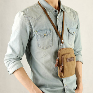 男士手机腰包零钱包挂包穿皮带5.5寸6寸手机包