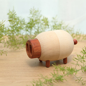 小猪木偶木质发条 span class=h>音乐 /span> span class=h>盒 /span>