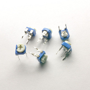 rm065-504 卧式 500k (兰白)蓝白 可调电阻/电位器 wh06-2