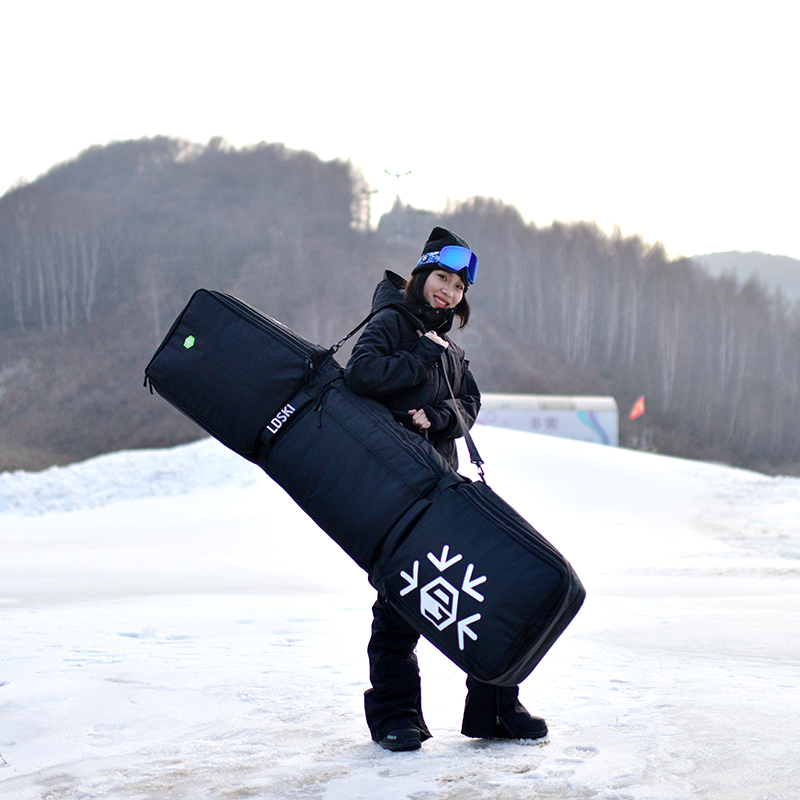 ldski滑雪包双板包单板包滑雪板包旅行托运收纳包 雪具包大容量