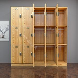 木质洗浴中心更衣柜健身房员工柜浴池浴室瑜伽