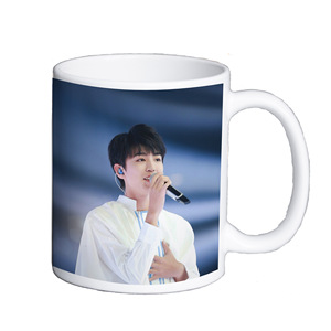 王俊凯水杯diy定制tfboys周边陶瓷杯变色杯马克杯带勺盖情侣礼物