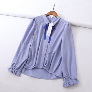 女士衬衣喇叭袖图片