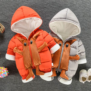 一岁女宝宝冬装套装棉衣加厚婴儿冬季衣服0-1
