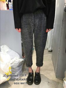 女士休闲裤2017春装新款修身显瘦哈伦裤纯色