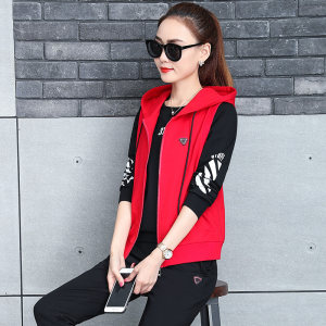 专柜品牌韩版秋季运动服休闲套装女装休闲卫衣