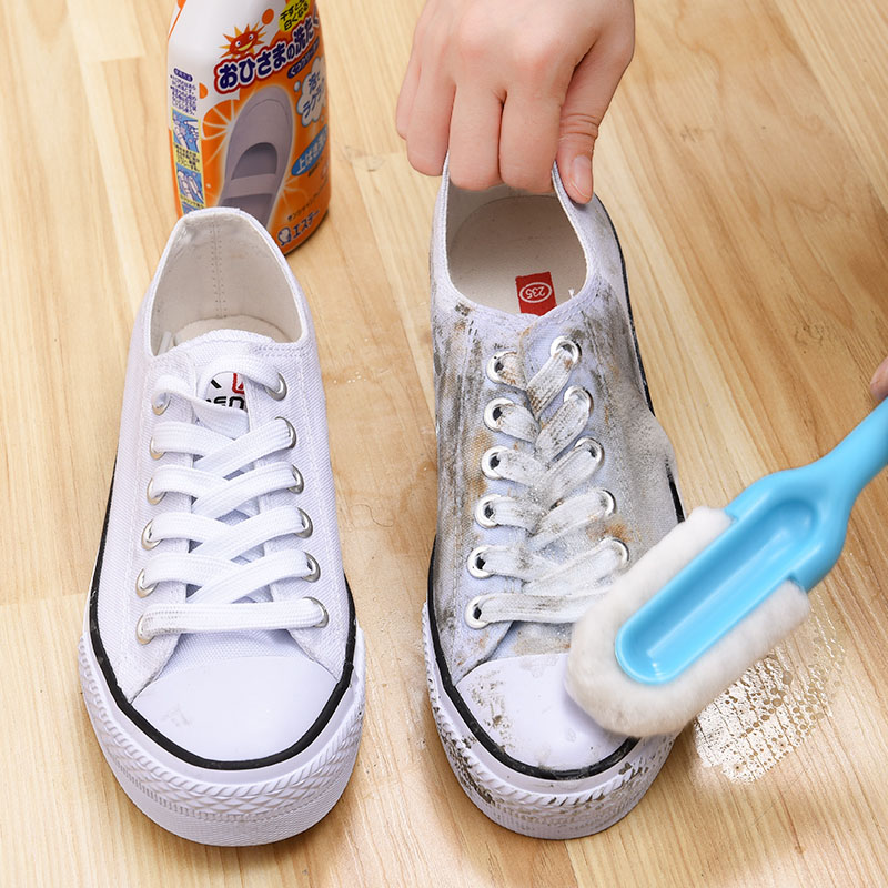 日本LEC家用长柄鞋刷子清洁多功能优质软毛擦鞋洗鞋专用刷洗衣刷
