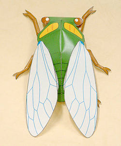 立体纸塑昆虫图片