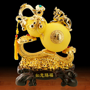 绒沙金 span class=h>葫芦 /span>摆件吉祥家居饰品客厅简约 span