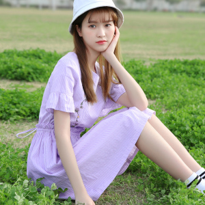 少女裙子夏学生15-16岁公主裙图片