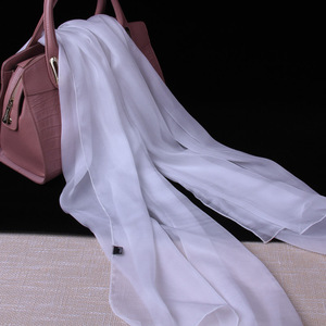 class=h>丝巾 /span>春秋季纱巾乳白米 span class=h>白色 /span>真丝