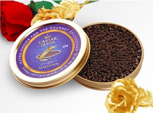 caviarqueen俄罗斯鲟 黑 span class=h>鱼子酱 /span>50g 即食鱼子  