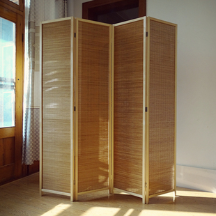 中式屏风隔断折屏屏障新中式日式室内隔断玄关实木竹子简约屏风