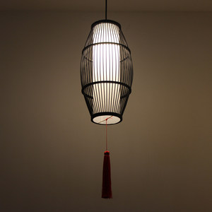 羊皮单头吊灯图片