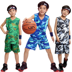 儿童篮球服套装夏季男童运动球衣透气小学生校